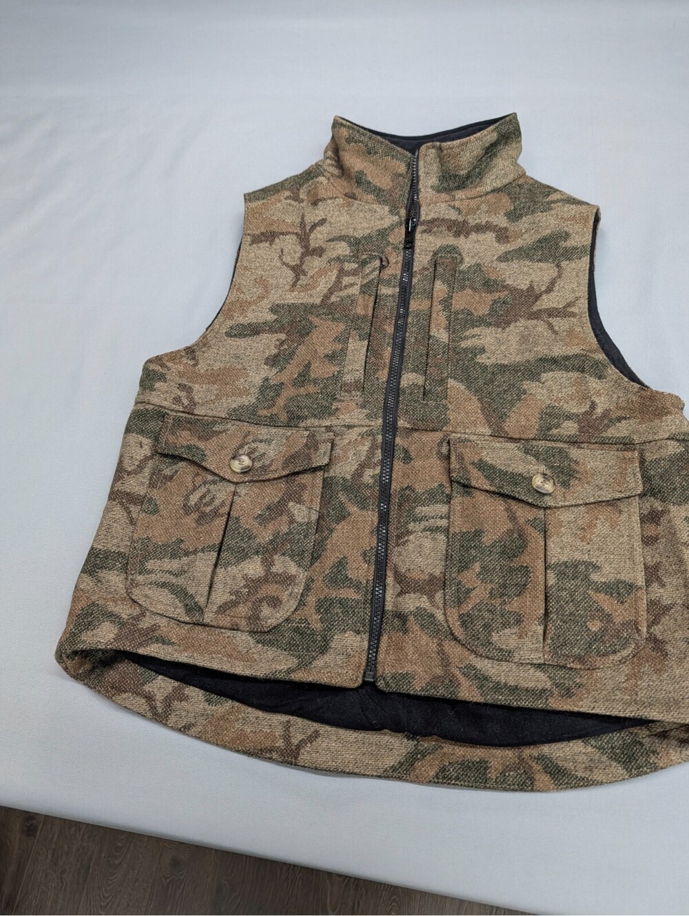 Weatherby Performance Vest Mens M Wool Blend Camo Hunting